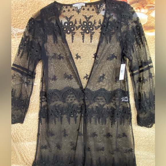 NWT Black Lace Cover Up - Picture 3 of 8
